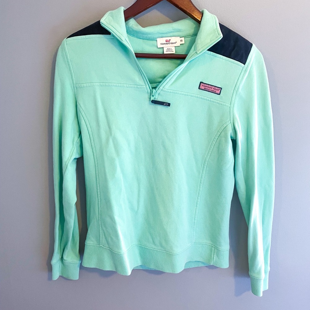 Vineyard Vines seafoam green shep shirt